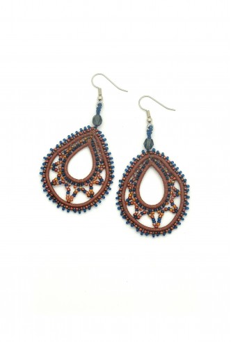 Leather Teardrop Earrings Leather Teardrop Earrings